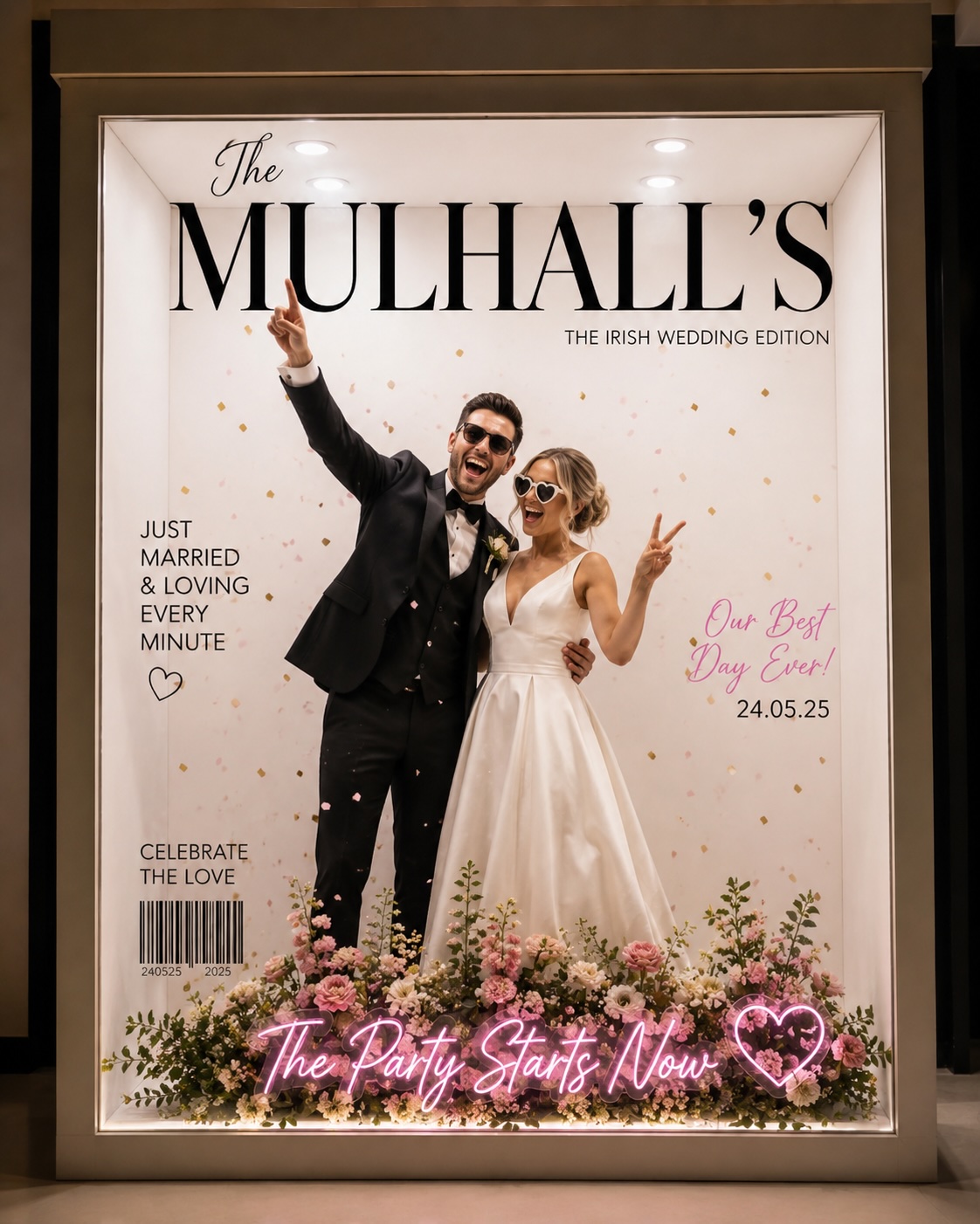 Personalised magazine cover for the Mulhalls